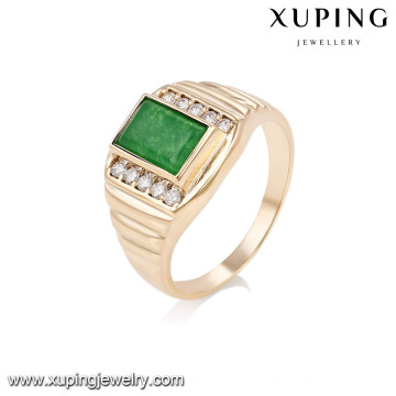 14564xuping respectable high-end trend rings, cubic zirconia diamond finger 18k gold color wholesale rings for men